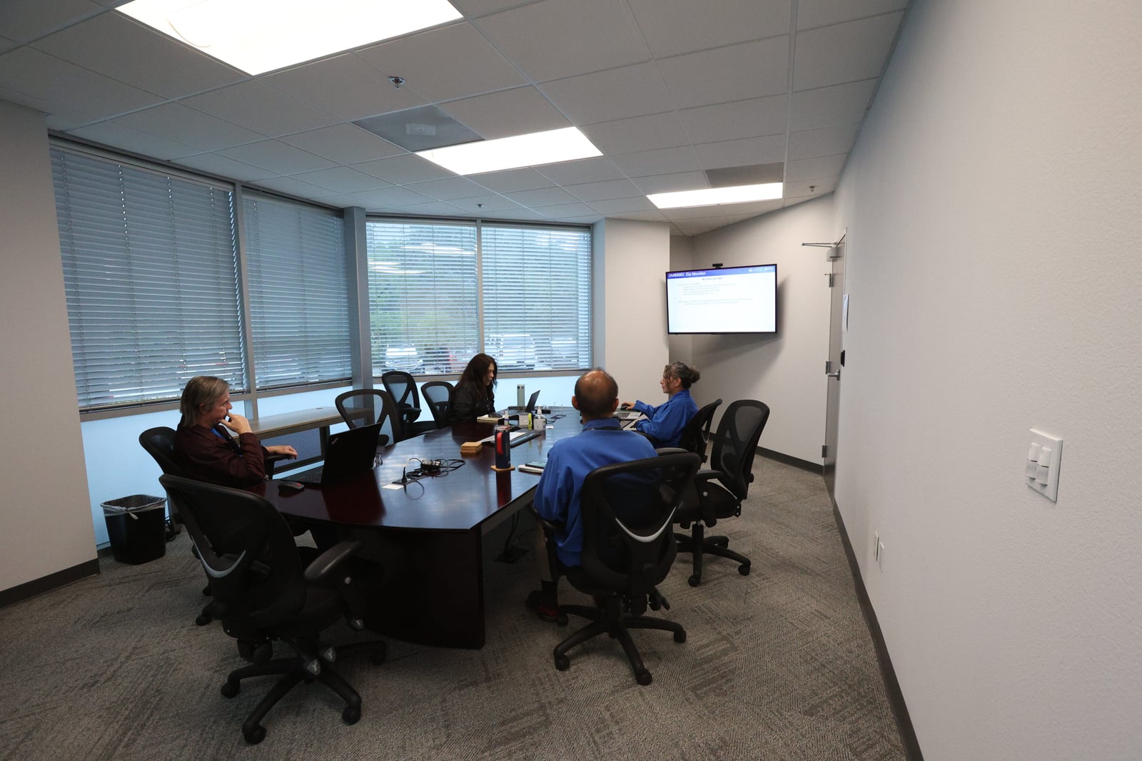 CCSD team meeting in the Carlsbad conference room